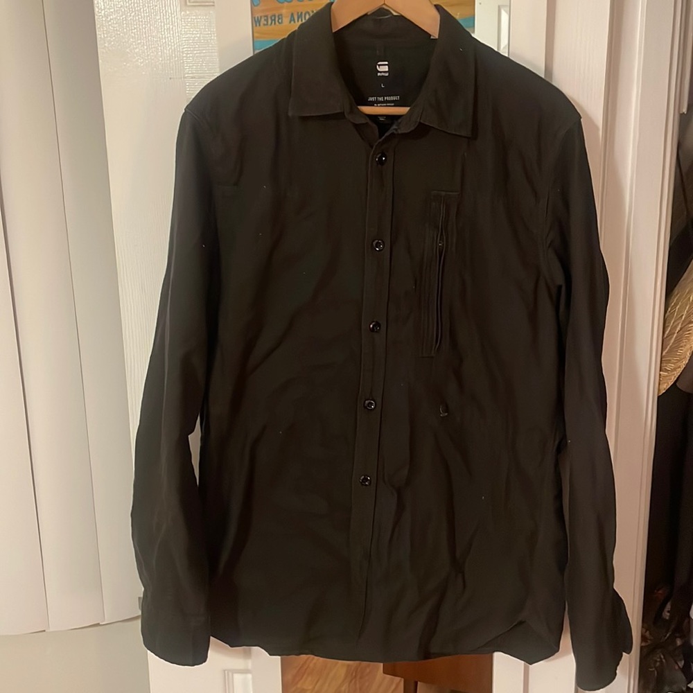 G star raw long sleeve black large